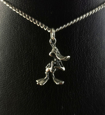 Charms Silber 925 Looney Tunes Duffy Duck Vintage Anhänger Warner Bros.