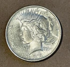 1924 Peace 90% Silver Dollar $1 Choice AU Almost Uncirculated Coin No Reserve