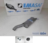 Imasaf Esd Auspuff Endtopf + Anbauteile FüR Opel Corsa A Cc 1.6 Gsi 1988-1992