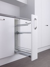 Kessebohmer Chrome Pull Out Towel Rail for 150mm Kitchen Cabinets