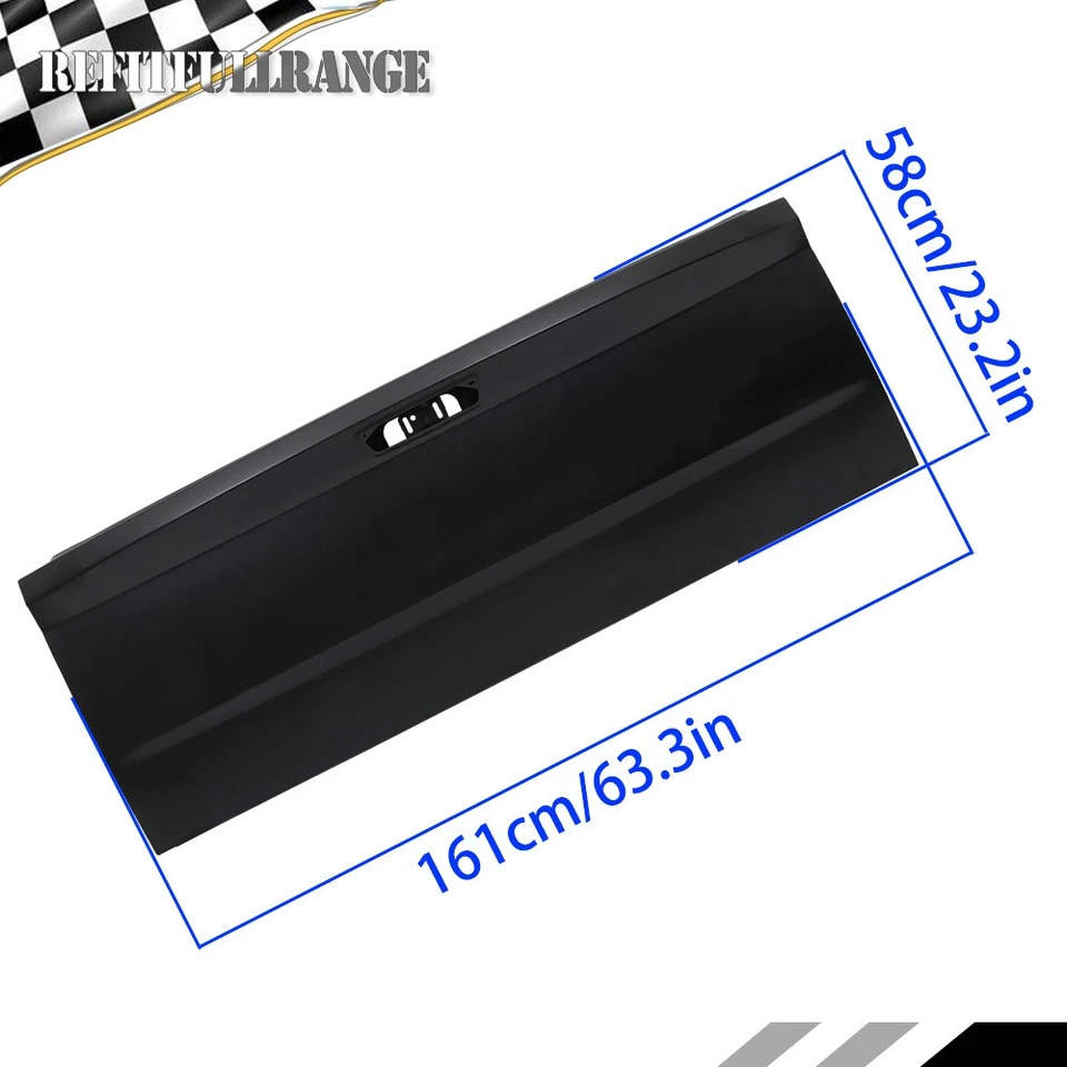 Black Primed Steel Rear Tailgate For RAM 1500 2009-2018 RAM 2500 3500 2010-2018 - Image 2 of 4