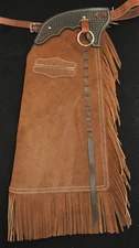 Custom Made Rough Out Leather Chinks/New Chaps/Made In USA