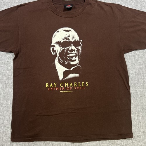 Camicia Ray Charles Vintage Taglia XL Padre dell'Anima Zion Rootswear Y2K Streetwear - Foto 1 di 11