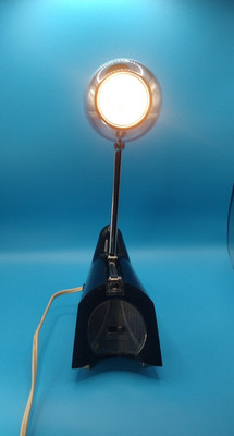 Hamilton Ind 2510 Retro Vintage MCM Space Age Orb Desk Lamp Chrome