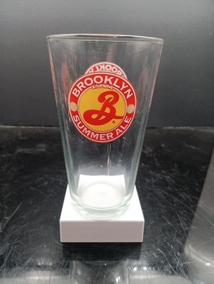 Brooklyn Brand SUMMER ALE Two Sided Pint Glass Free Shipping! T2563