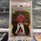 2023 Bowman Chrome Roman Anthony /75 Prospects Yellow & Orange Vapor  PSA 10