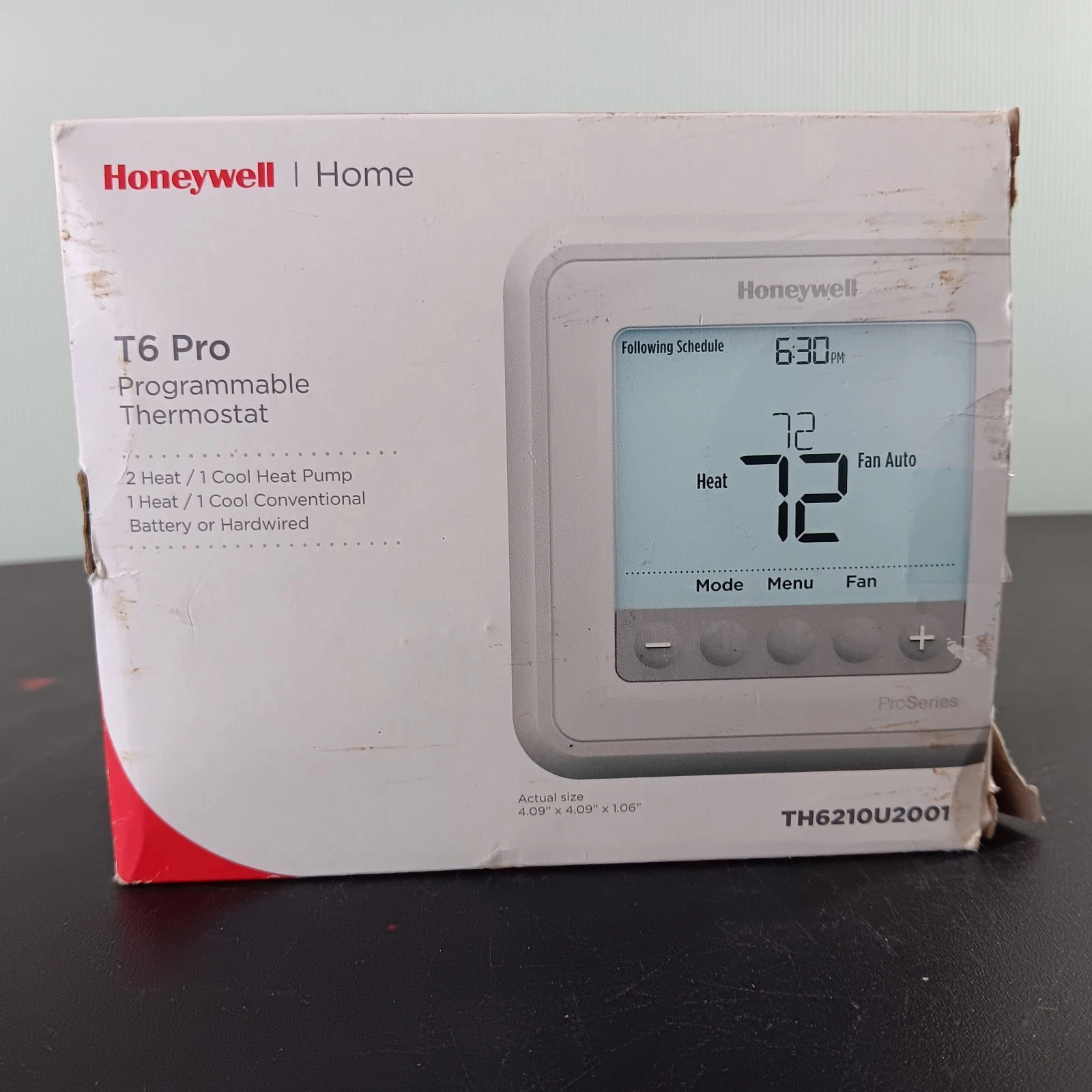 New Honeywell T6 Programmable Thermostat Model TH621OU2001