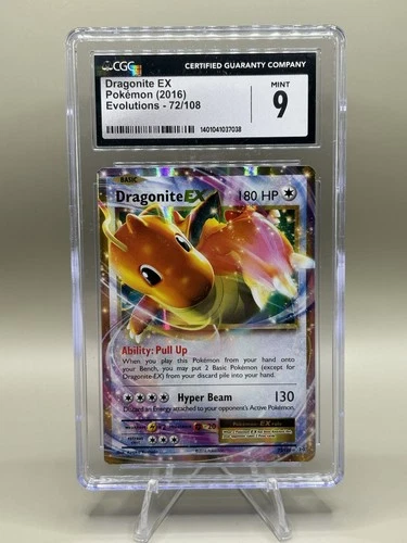 Dragonite EX 72/108 XY Evolutions CGC 9 Mint Graded Pokemon Card