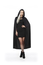 Spirit Halloween Black Hooded Cape Adult Unisex Costume Vampire Witch Robe New