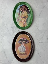 Coca-Cola Coke Metal Tray Tins - Set of 2