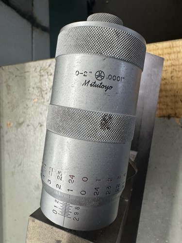Mitutoyo Micrometer Head With Attachment 0-2" Range .0001" Graduation - Picture 8 of 11