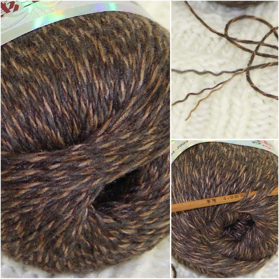 Sale New 5 Balls x 50g Fashion 100% Mongolian Cashmere Hand Knit Yarn Wool 01 - Image 3 of 4