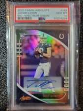 2020 Absolute Jacob Eason Sig-spectrum Green PSA 10 #08/25 POP 2