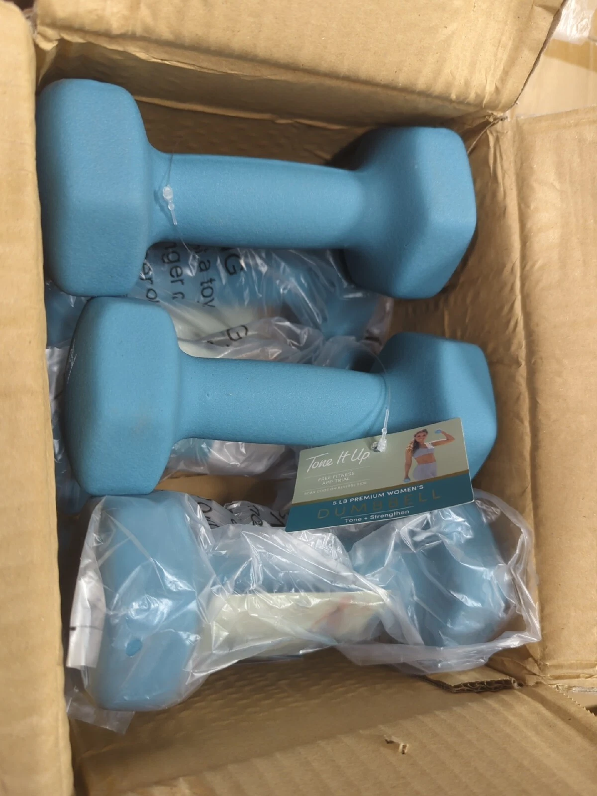 Set Of 6 - 5 Pound Neoprene Hex Dumbbell Hand Weights Workout Strength Training
Opens in a new windo