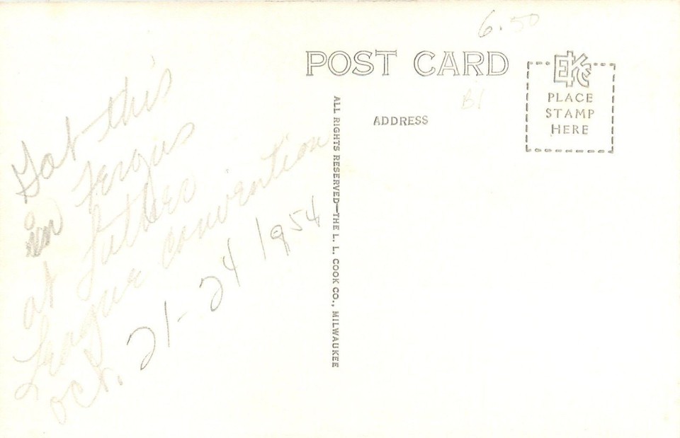 Fergus Falls MN Bethlehem Lutheran Church1940s CarsReal Photo