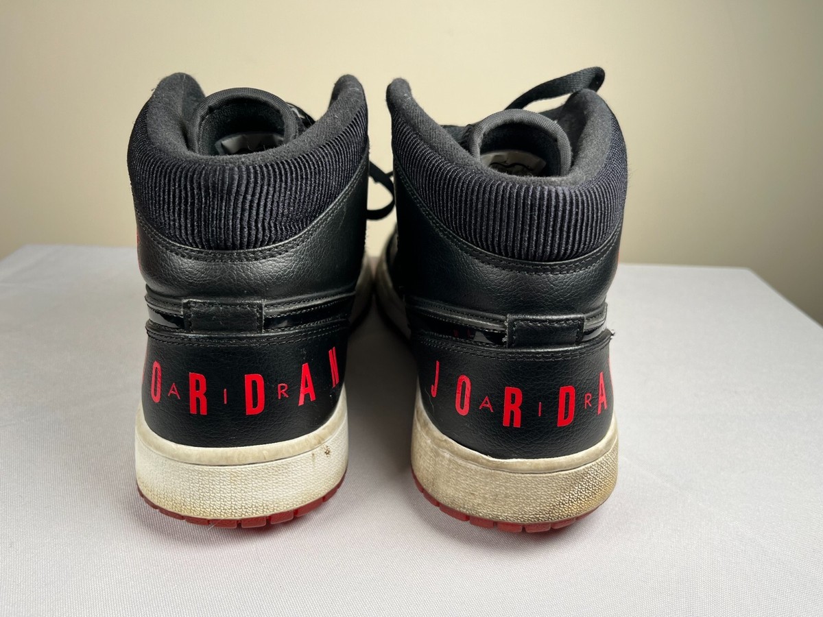 Size 12 - NIKE Air Jordan 1 Retro Mid Bred 2018 Black and
