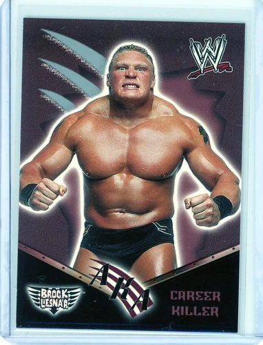 2002 Fleer WWE Royal Rumble #77 Brock Lesnar RC AKA CAREER KILLER ROOKIE