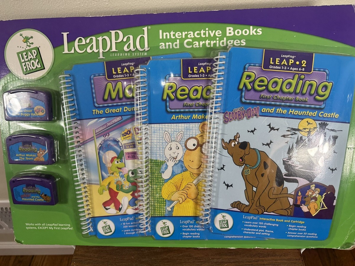 LeapFrog LeapPad Leap 2 Reading Math Book Scooby Doo And the