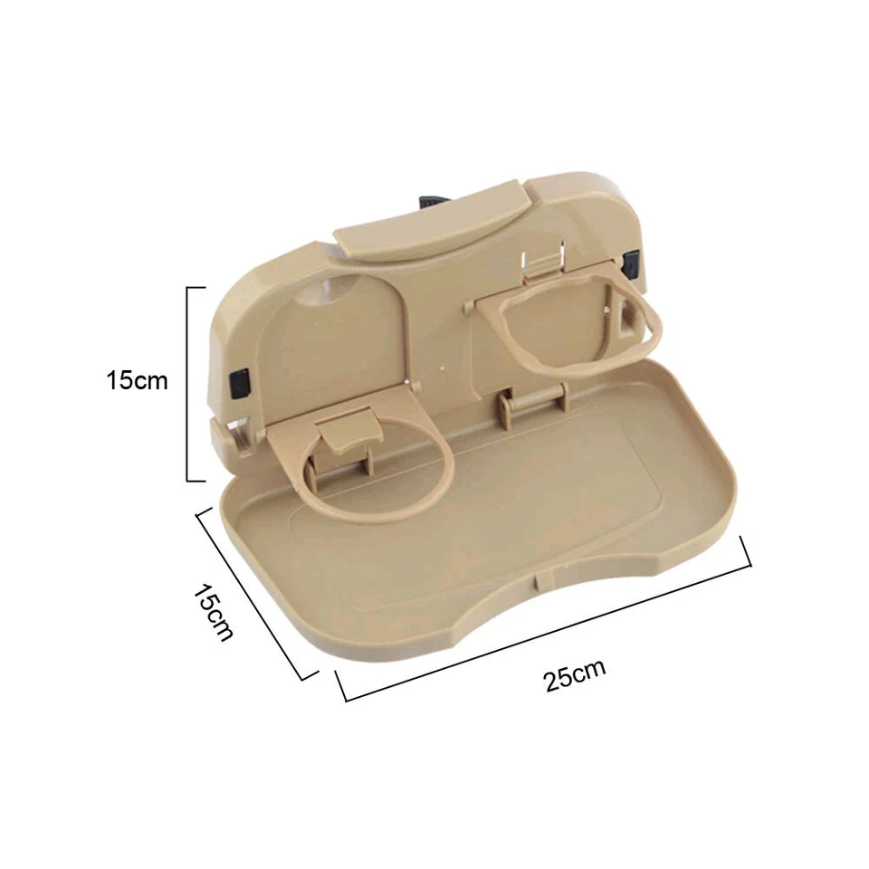 Asiento Trasero Coche Mesa Plegable Universal Bebida Comida Bandeja Soporte Caja de Almacenamiento Foto 3 de 4