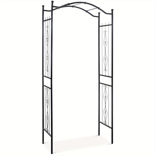 Products 92in Steel Garden Arch Arbor Outdoor Trellis for Garden Climbing Plants