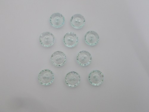 10 x Clear Cut Faceted Edge Buttons Clear transparent Buttons 13mm and 15mm - Picture 17 of 21