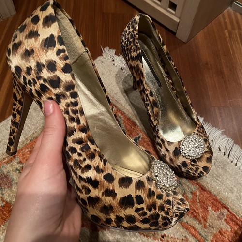 SCARPE DONNA SANDALO CON TACCO SPUNTATO OPEN TOE LEOPARDATO - Foto 2 di 4