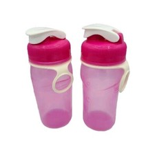 Rubbermaid 14 oz Reusable Refillable Chug Water Bottles 2 Pack Pink