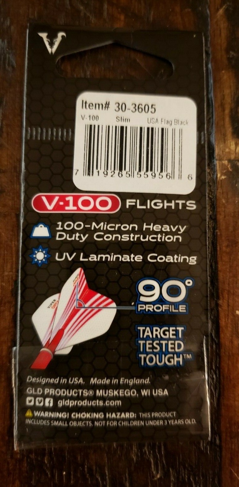 1 set of 3 Viper Flights USA American Flag V100 Micron Slim Flight. Free Ship 719265559566 eBay