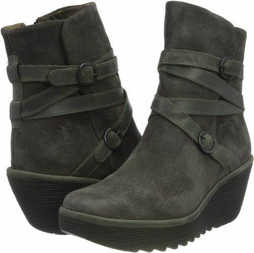 Yomo 249fly Verde Oliva Mujer Botas FLY LONDON UK 3-8 | eBay