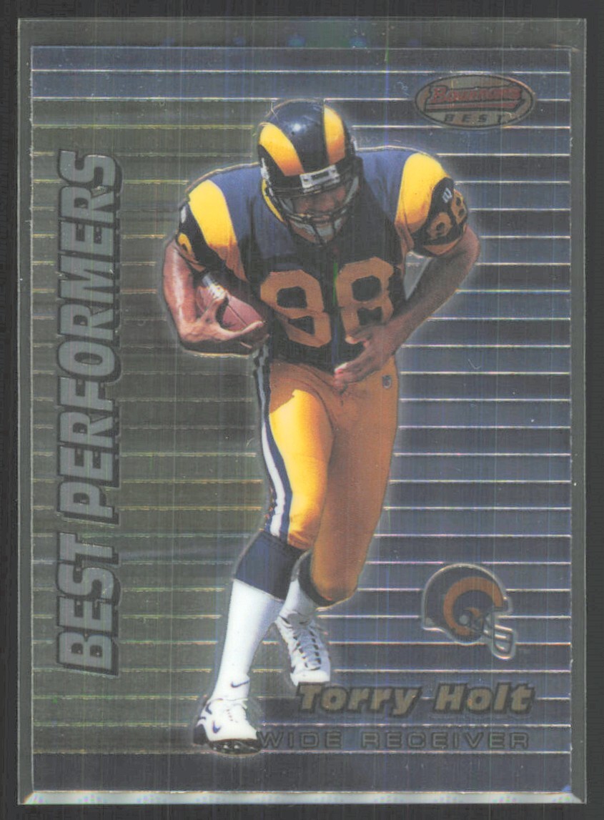 1999 Bowman's Best Performers Torry Holt St. Louis Rams #99