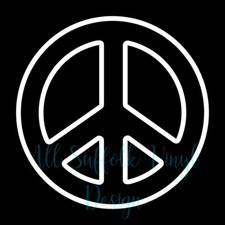 Peace Sign Vinyl Car Window Decal Bumper Sticker