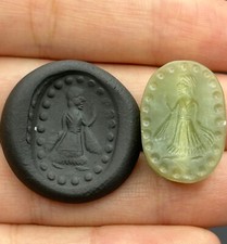 Ancient Egyptian Amazing Agate Amulet intaglio Seal old unique Scarab Stamp Bead