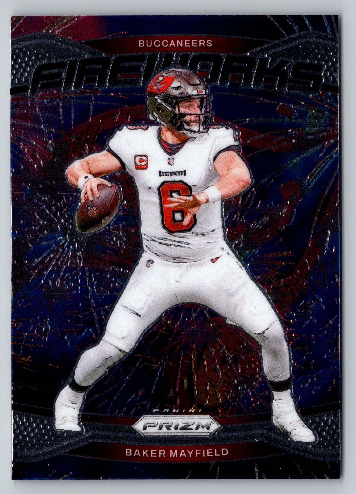 Baker Mayfield-2024 Prizm Fireworks #6 Buccaneers