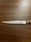 Vintage 4.5” Blade Stainless Steel Japan Serrated Steak Knife w/ Wood Handle — photo 3