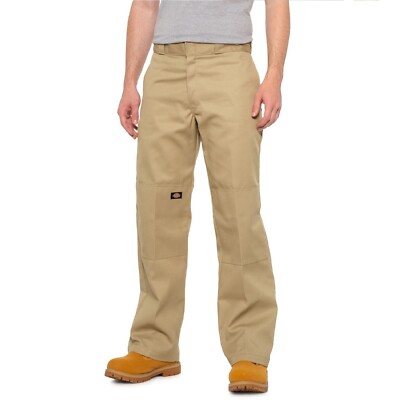 Dickies Men's 44 Twill Double Knee Loose Fit Work Pants 44