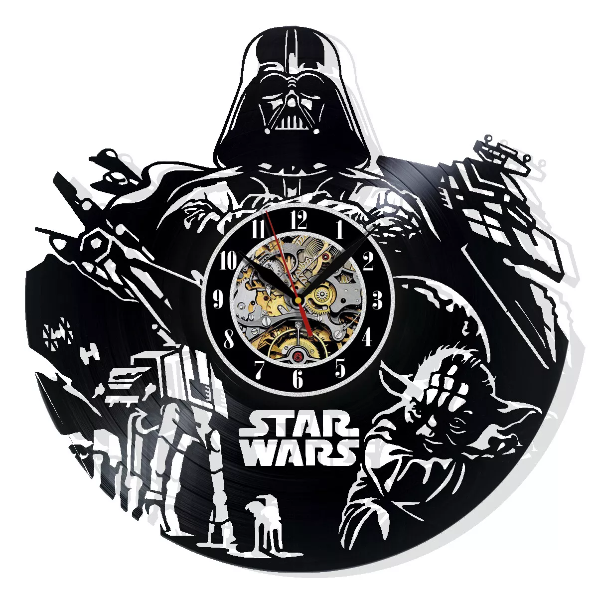 Horloge murale disque vinyle Star Wars idées surprise amis décoration  d'annivers