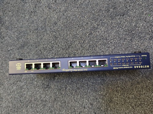 Netgear FS108P v3 w/ No PSU 8-Port 10/100 PoE Switch Netgear FS108Pv3 -Inc VAT - Picture 3 of 3