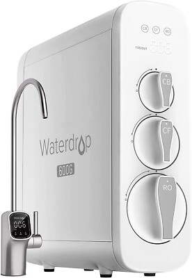Waterdrop G3P600 Umkehrosmoseanlage, 600 GPD, Reduziert TDS, 8-Stufen-Filtration