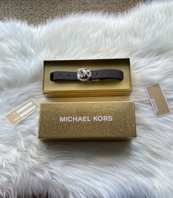 NWT Michael Kors Women\'s Reversible Pave Logo Belt In Box (2 for 1) NWT Michael Kors Women main image 3