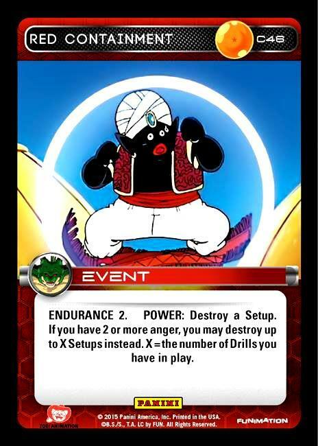 DBZ Dragon Ball Z TCG Card Panini Heroes & Villains C46 Red