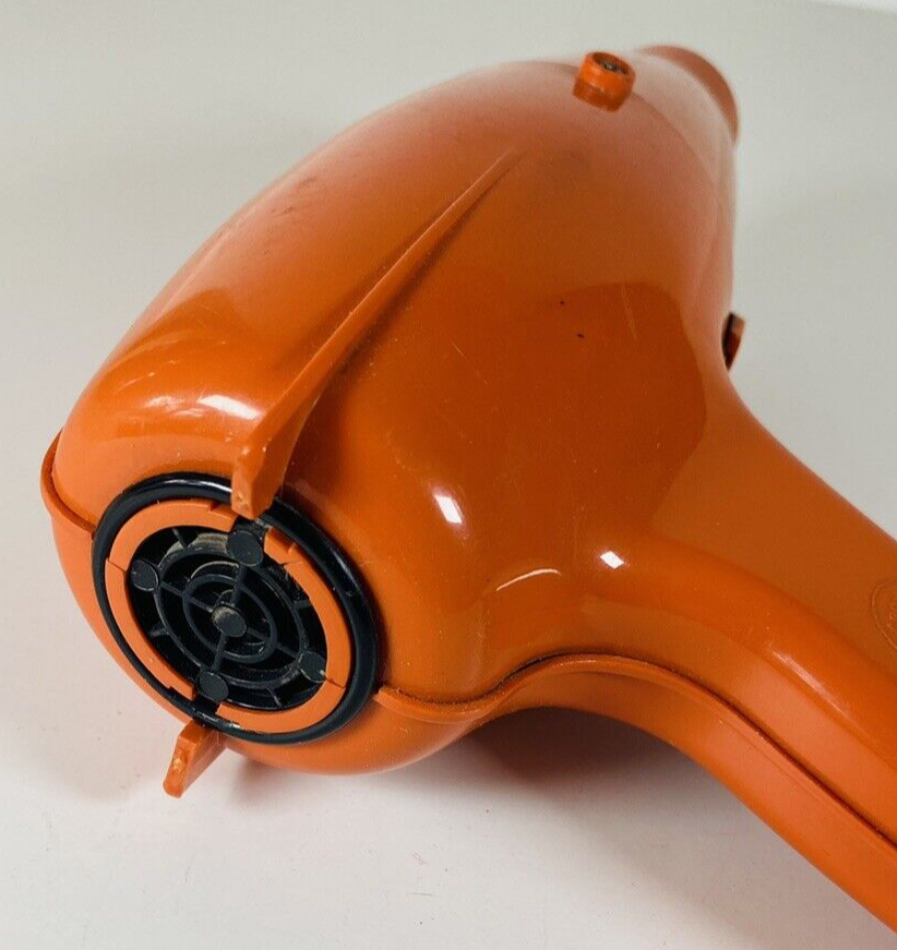 Sèche-cheveux Vintage MOULINEX Orange Années 70, Fonctionne, état TBE