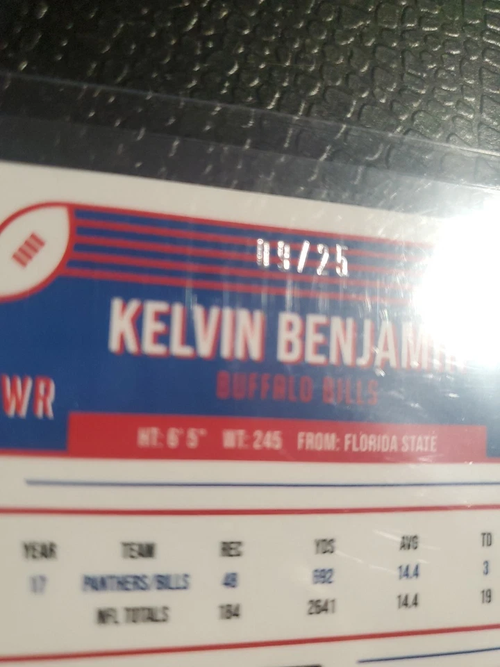 2018 Optic Kelvin Benjamin Purple Stars /25 - Image 3 of 3