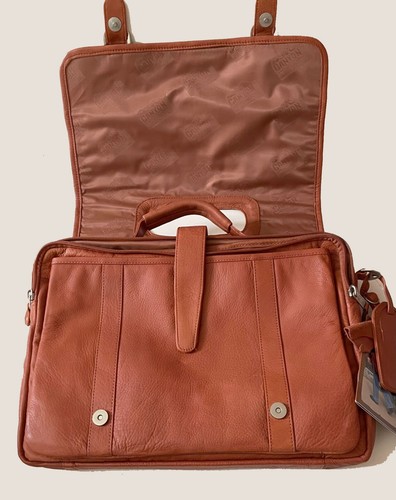 NOS Old Fort Canyon valigetta in pelle / borsa messenger / borsa a tracolla - made in USA - Foto 3 di 6