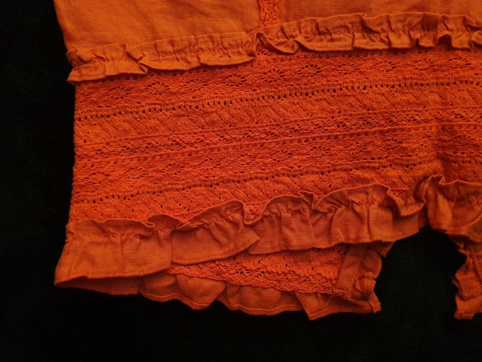 * Apriori Ladies Orange Vest Waistcoat Top 100% linen UK12 NEW UNWORN RRP £70 * - Image 3 of 4