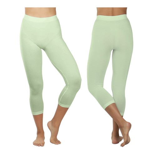 1-Pack Women's Soft High Waisted Smooth Stretch Yoga Capri Leggings (Plus Size) - Picture 5 of 27