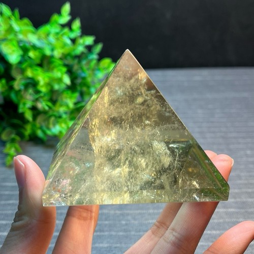 AAA+ Natural Citrine Crystals Pyramid Quartz Tower Point Reiki healing 360g - Picture 2 of 12