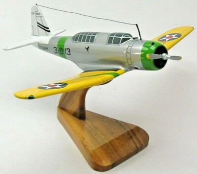 Vought SB2U Vindicator Airplane Desktop Mahogany Kiln Dried Wood Model Large    