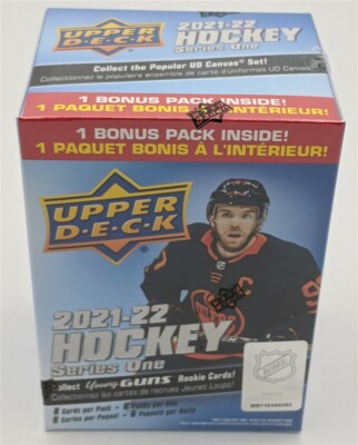 Factory Sealed 6 Pack Blaster Box 2021-2022 Upper Deck Series 1 Hockey