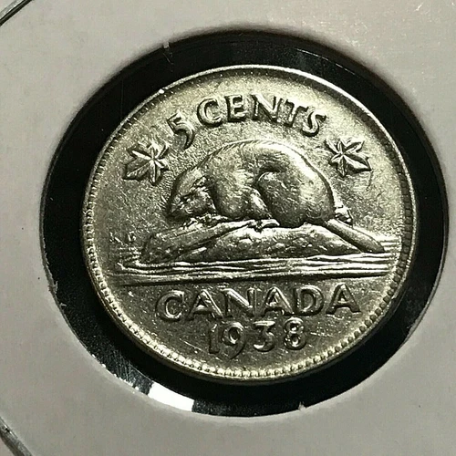 1938 Canada 5 Cents — photo from the most recent tracked eBay sale