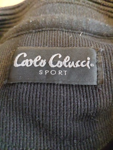Carlo Colucci Pullover Herren Strickjacke Gr. XXL Schwarz 90%Baumwolle Vintage  - Bild 5 von 5
